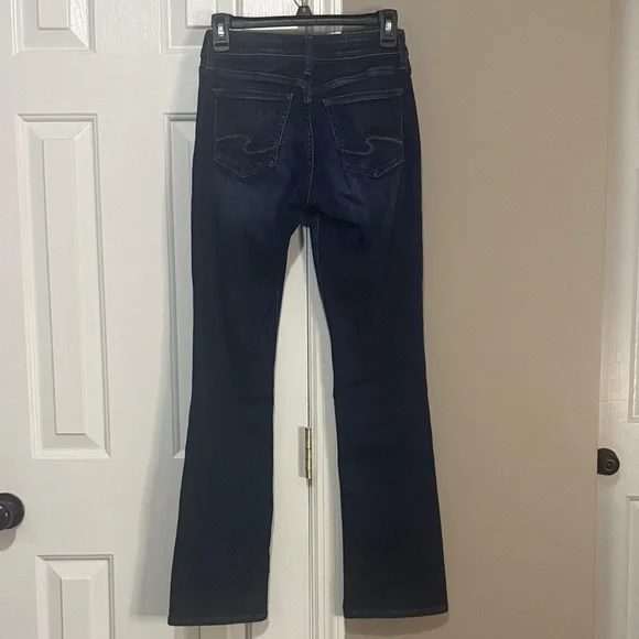 Silver Jeans Women's Dark Indigo Boot Cut Jeans size 25x31 - Picture 4 of 7